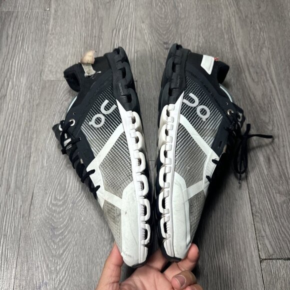 on cloudflow 2.0 mens size 8.5 shoes white black athletic running sneakers - Picture 3 of 12